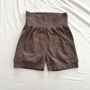 Free People Movement Good Karma Shorts - Driftwood - M/L - New